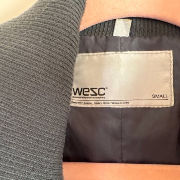 WESC Women’s Greta Parka Jacket Small Lightweight Long Coat Utility Style - Picture 3 of 4